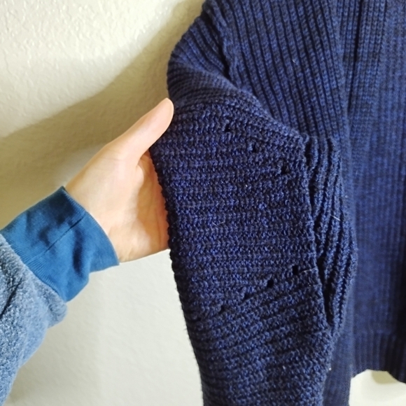 Free People High Hopes oversized open Cardigan Chunky Knit sz Xs - Picture 5 of 8